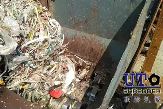 山东纸厂废料（辫子料）撕碎破碎回收设备
